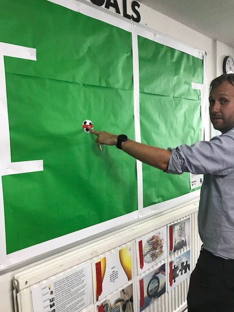 FBS_Library's tweet photo. @FulhamBoys #RealMenRead here is @misterjeeps choosing where the ball would be for the "Spot the Ball" Competition, in September. The winner will be notified and awarded 5 house points and a prize. Well done to all those who completed #acceleratedreader tests this term. https://t.co/CgZD4Q2ceM