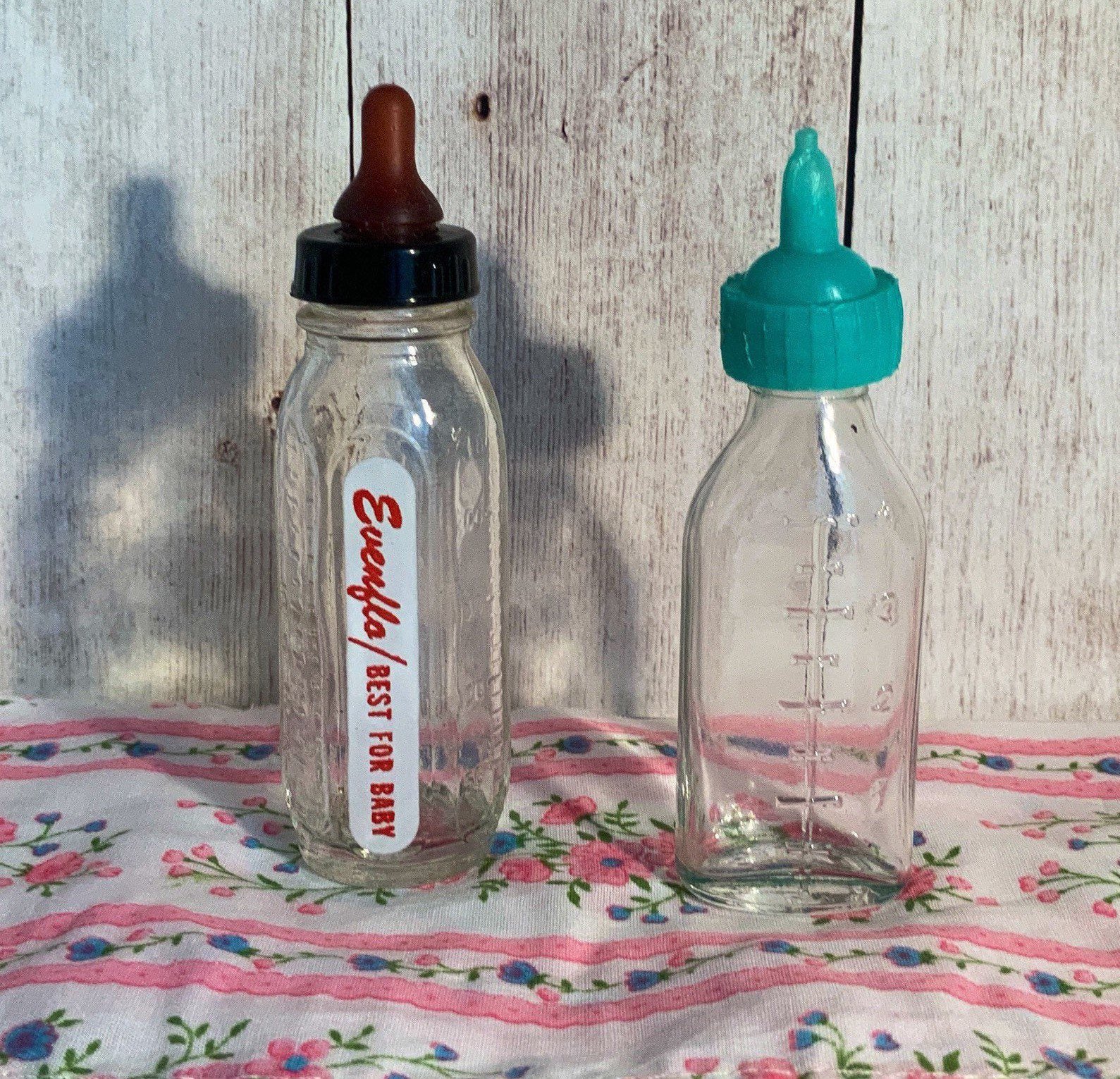 evenflo glass baby bottles vintage