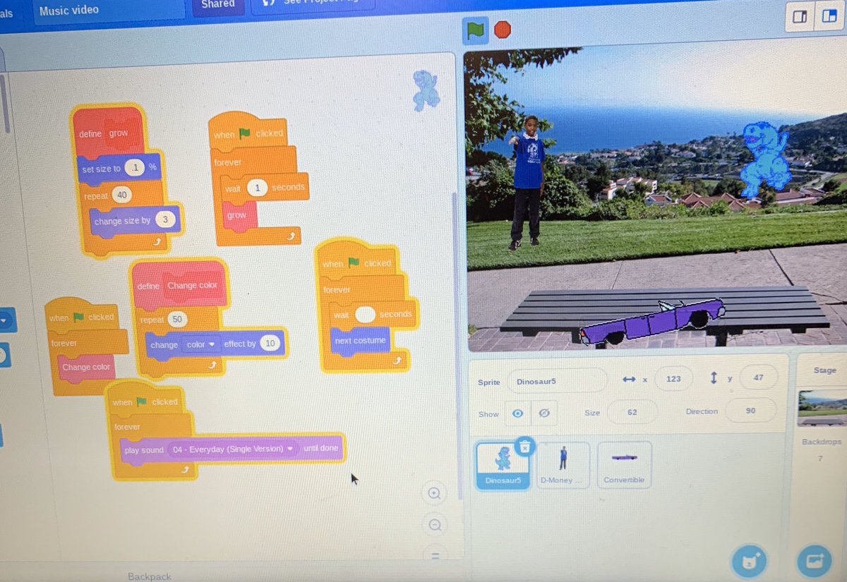 PinacateMS's tweet photo. Some of the #HourofCode projects @Chrisjlara24 students made this week for #CSEdWeek2019. #PUHSDcodes https://t.co/qiGqLgFOMc