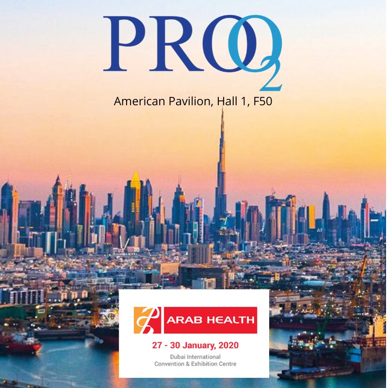 ProO2LLC's tweet photo. Visit us at Arab Health 2020 - American Pavilion, Hall 1, F50
#proo2 #oxygen #arabhealth https://t.co/mnocRDSqSI