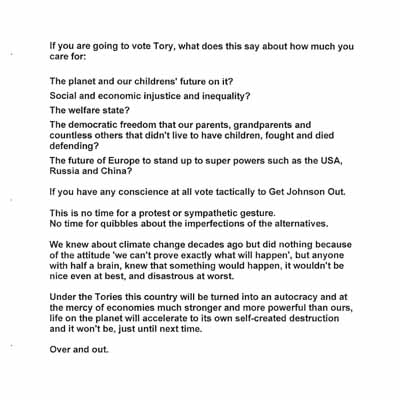 #VoteTactically Tory Voters