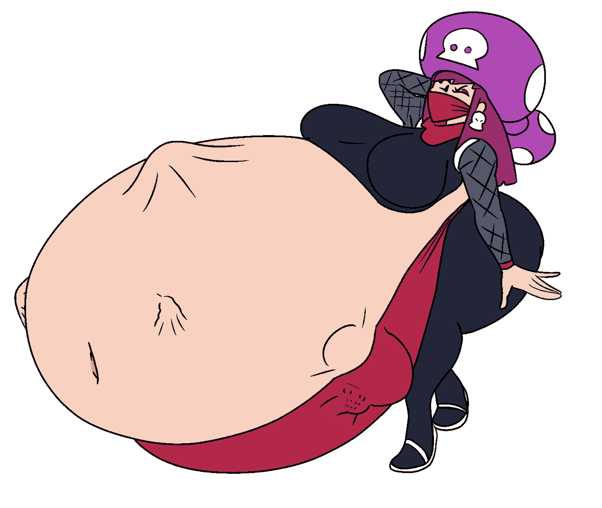MobiusTheIce's tweet photo. Welp, a sequence with my Toadette, Tara, eating a bunch of Toads, then... the tables turned, and she get caught by Lara, which puts her to a good use. Whoops. https://t.co/e2MZXZhxVf