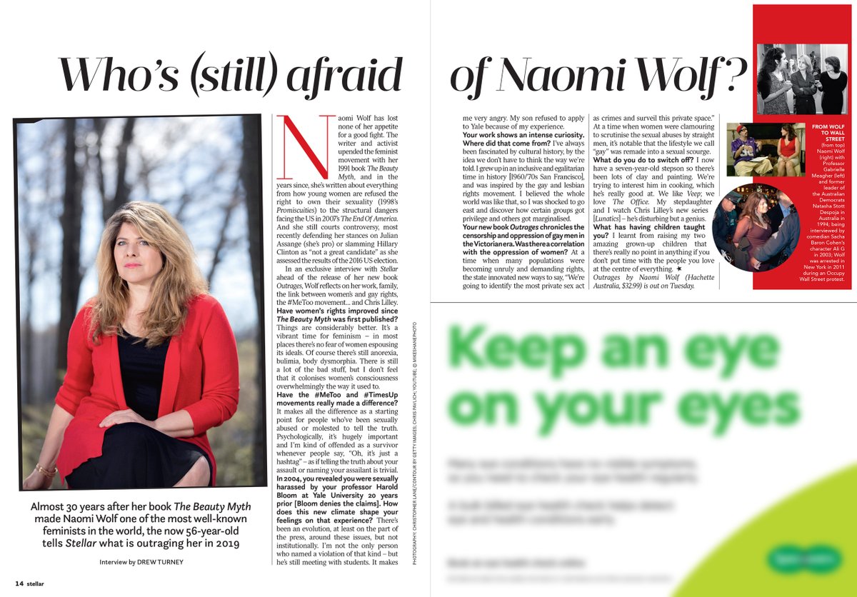 It's good to see a photograph I captured back in 2011 resurface and get put to use in <a href="/DrewTurney/">Drew Turney</a> 's 2019 article about <a href="/NaomiRWolf/">Dr. Naomi Wolf. 8 NYT Bestsellers. DPhil, Poetry.</a> in Australia's <a href="/StellarMagAU/">Stellar</a> !