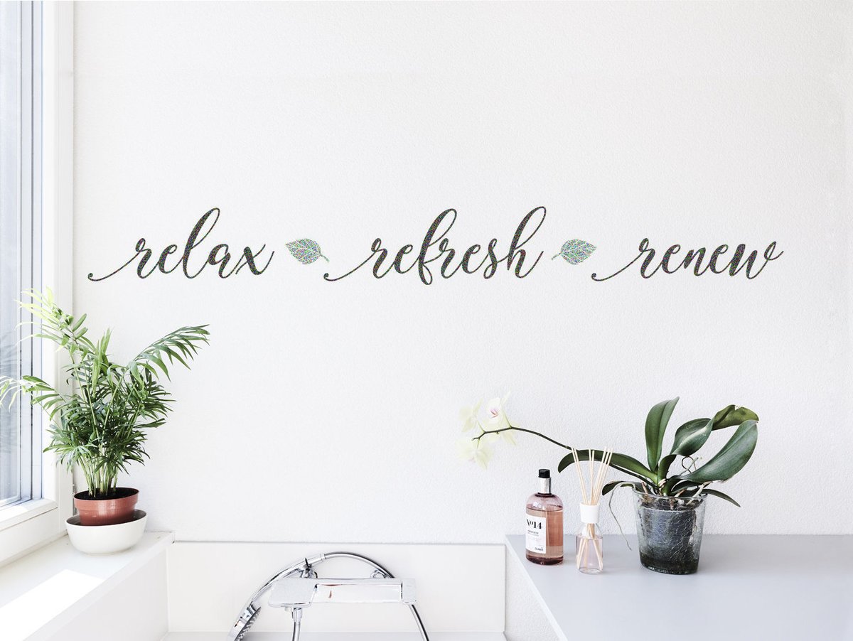 empressived's tweet photo. athroom Wall Decor- Relax Refresh Renew Bathroom Wall Art/ Spa Decor/ Farmhouse Bathroom Sign Vinyl Decal or Wall Decal/ Wall Sticker https://t.co/KGqAD7gGS1 #bathroom #walldecal #bathroomwalldecal #bathroomdecor #decalsforbathroom #relaxrefreshrenew https://t.co/YEgJMxgwoV