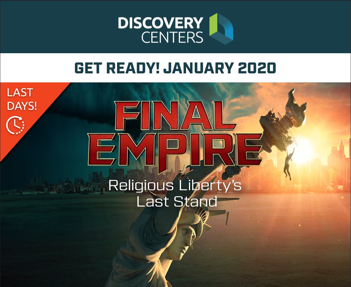 Planning on hosting #FinalEmpire? You'll want to order your promotional resources from <a href="/SermonView/">SermonView</a> by Friday Dec. 13 so they arrive in time to promote your event to the community (3 weeks before Jan. 23 premiere).

Order resources: tinyurl.com/rg3tvcw

FinalEmpire.com