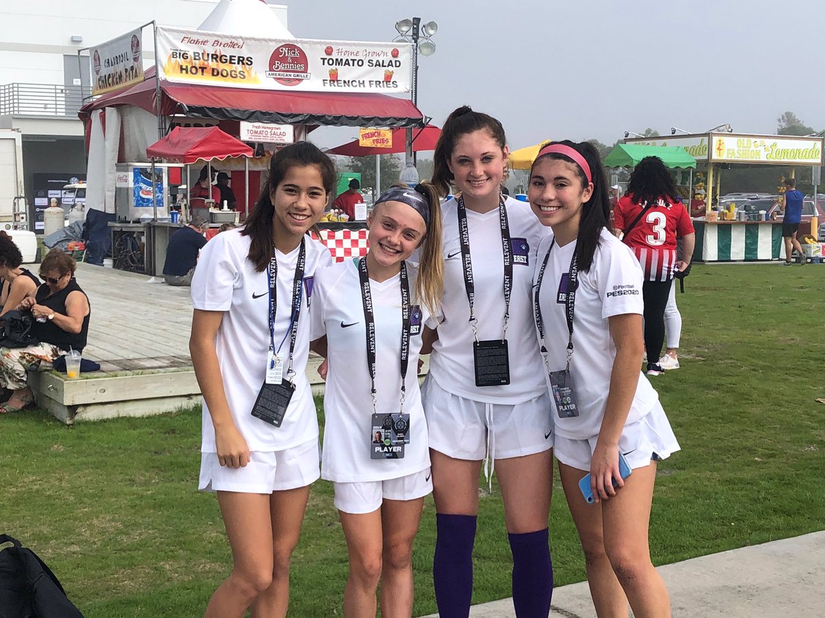 Good luck to FC Stars 2005 ECNL players (Left to Right) Caroline Hood, Avery Galante, Maya Mathis, and Frankie Valverde who are competing in the ICC Futures Cup at IMG Academy in Florida @iccfutures #ICCFutures #ICC2019 #starsnation