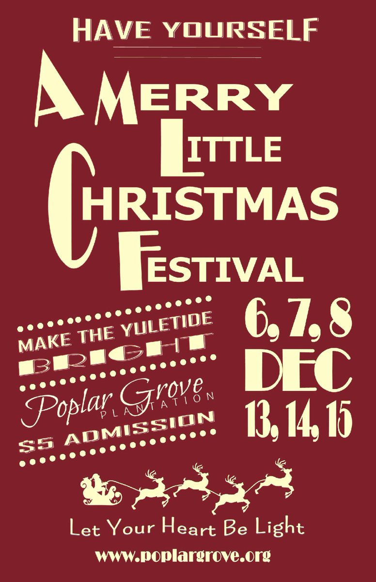 Bring the family, your gift list, and your appetite for the second weekend of our Merry Little Christmas Festival! conta.cc/2t0XNfQ