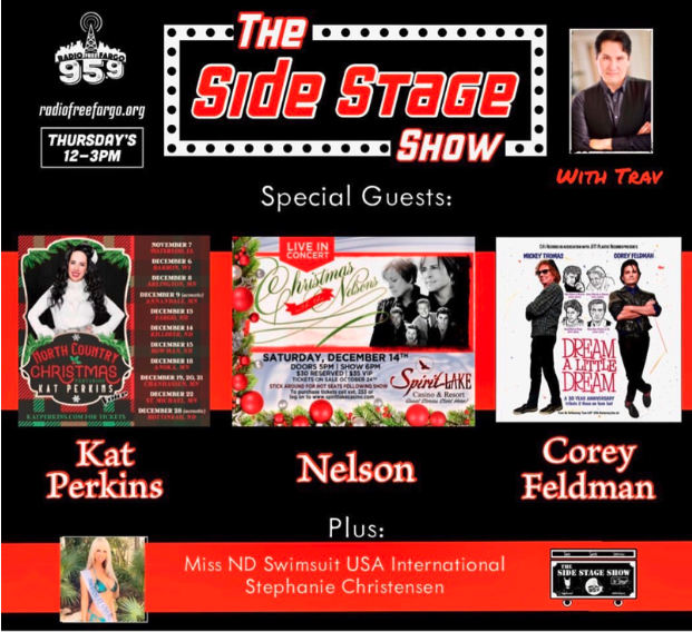 #RadioAlert tomorrow 12/12 Matthew Nelson - Musician  will be interviewed about the upcoming Christmas with The Nelsons show on Sat 12/14 at Spirit Lake Casino & Resort LISTEN LIVE 12noon CST at radiofreefargo.org #christmaswiththenelsons #spiritlake  #matthewandgunnarnelson