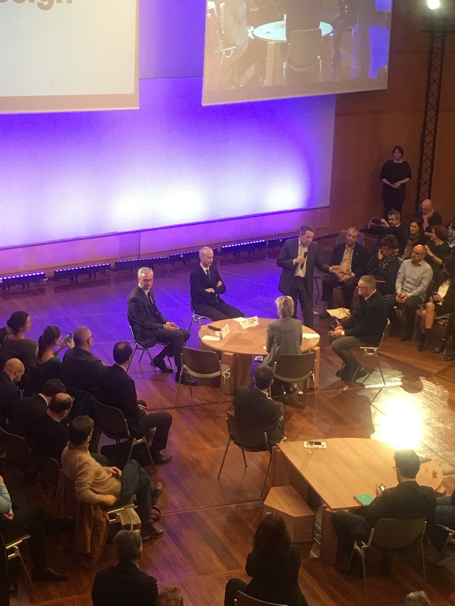 Clôture des #Assisesdudesign avec <a href="/BrunoLeMaire/">Bruno Le Maire</a> et <a href="/franckriester/">Franck Riester</a> en direct sur le site assisesdudesign.com