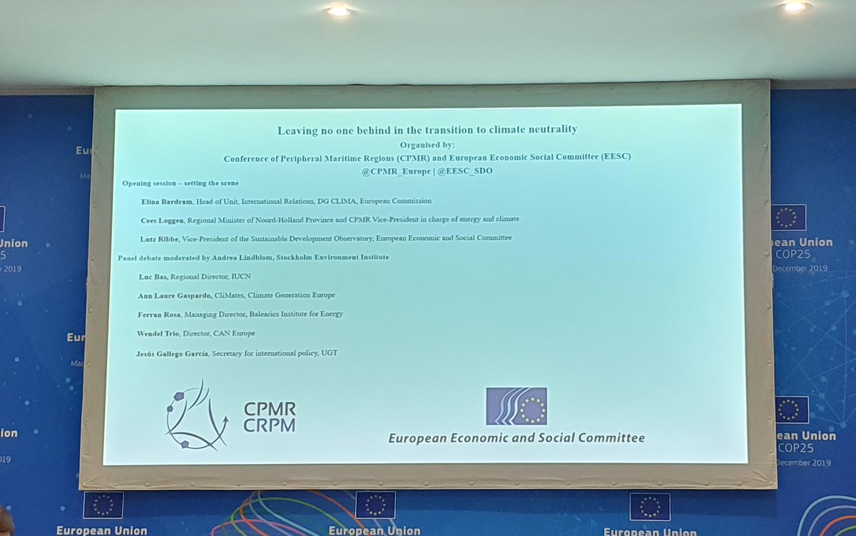 I'm at the #COP25 with @EU_CoR 
Local governments are pivotal in fighting #ClimateChange 70% of mitigation measures and 90% of adaptation actions are implemented by regions and cities #Regions4climate #EUeventsCOP25
@UNFCCC @EU_Commission @EUClimateAction