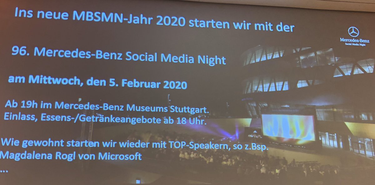 FaSuess's tweet photo. #SaveTheDate nächste #mbsmn am 5. #Februar 2020 mit @LenaRogl von @Microsoft in #Stuttgart! https://t.co/yd1fOgbOZC
