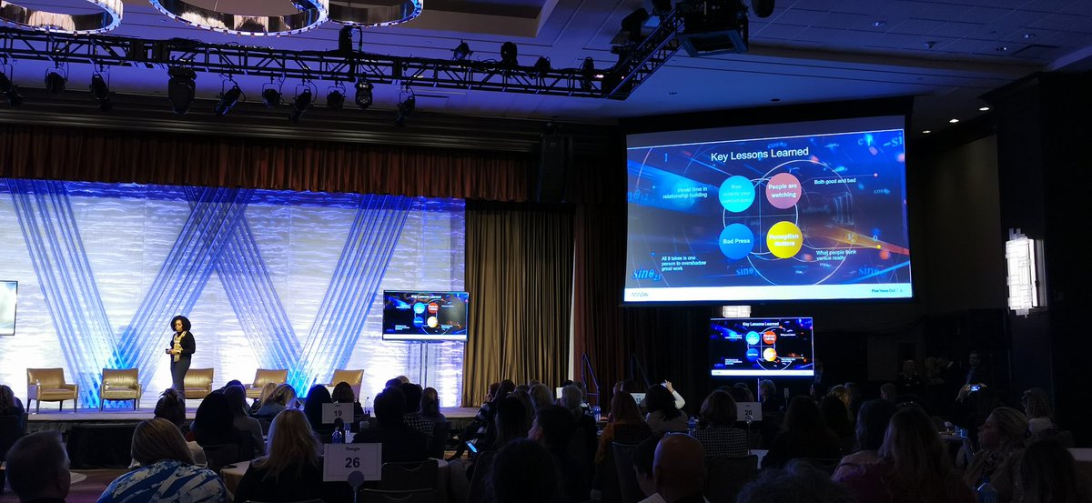 Monika_Knaus's tweet photo. "If no one knows what you are doing, you're doing nothing. Make sure you communicate about what you're doing." @nichole_wiley #WOTC19 #WomenOfTheChannel https://t.co/Nq5nOHRuuP
