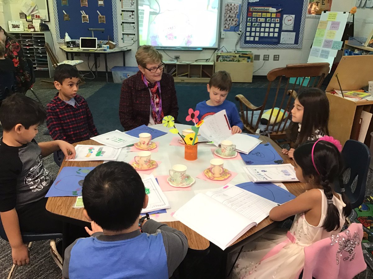 ElizabethKrus18's tweet photo. We celebrated our writing with our own book study tea party today! What a fun morning! https://t.co/5rRhgAcune
