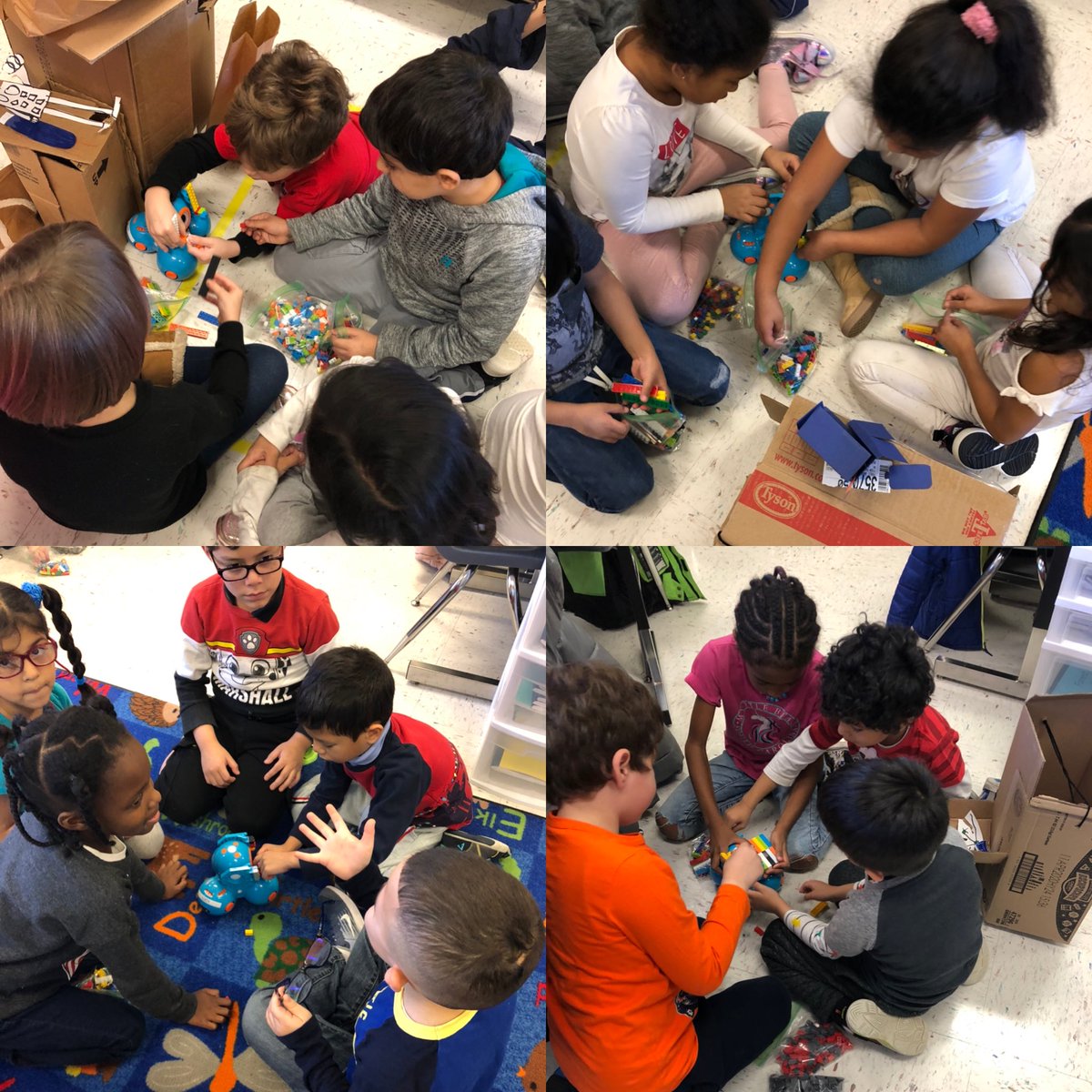 Creating LEGO claws to transport our goods and services ! #falconsdeserveit ⁦<a href="/ForestGroveES/">Forest Grove ES</a>⁩