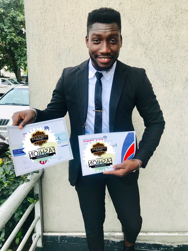 eduhandsome_'s tweet photo. 2019 gave a reason to #Pursue my #Dreams more. So therefore thereโs a whole lot to be #Thankful for.
Still a Certified #ChatteredManager ๐๐
Pls donโt forget to note that I will now be addressed as โMan. Mr Fabian IDIGOโ. To avoid hot slap ๐ ๐๐ https://t.co/GOzbIKxkJL