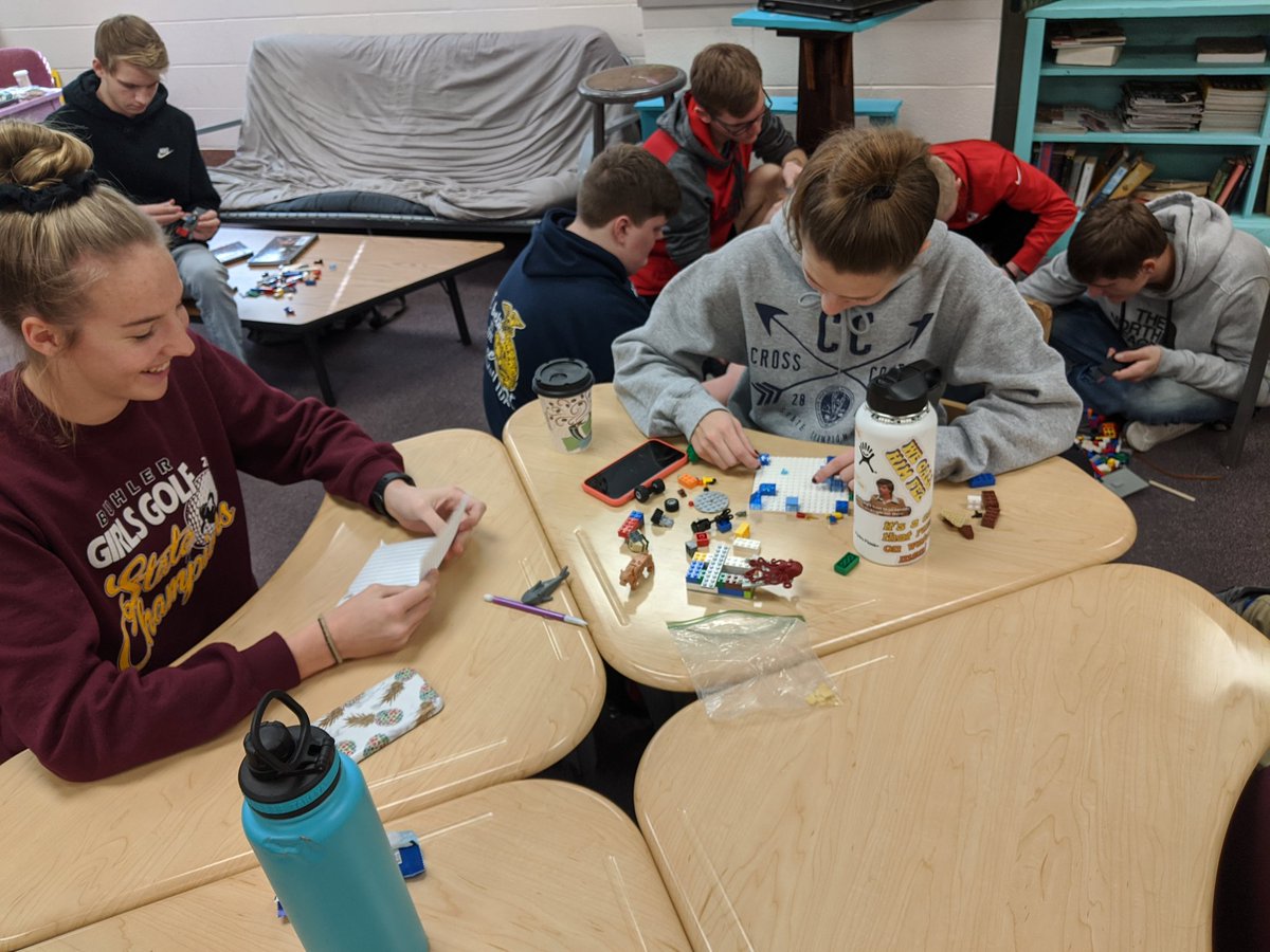 AmberNeighbor's tweet photo. #BHSHeroes Trying to build a boat for Odysseus to see who can get him home. Farthest = home. Tomorrow they will place their "boats" in front of the winds and see who wins. Results to come. PS - kids of all ages love Legos! #BHSNeighbor https://t.co/HzTjX2TXJK
