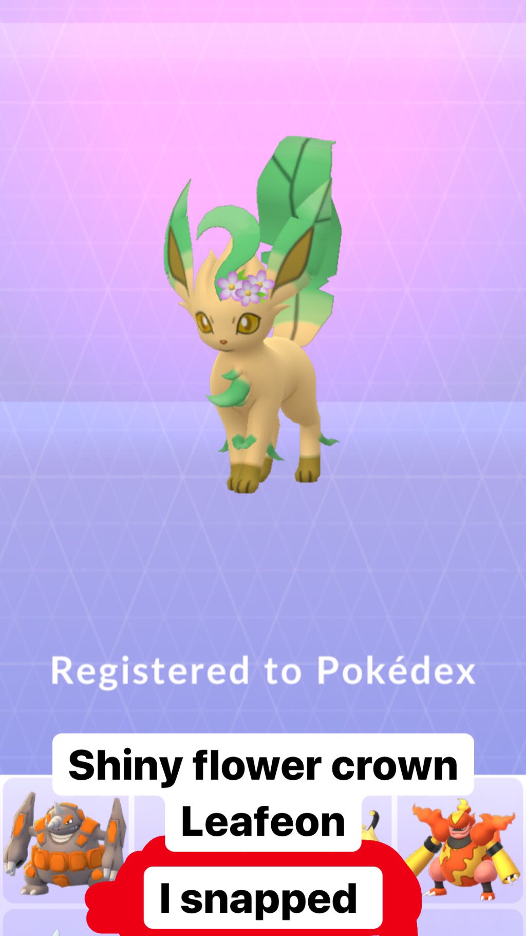 Adam22 Shiny Flower Crown Leafeon This Is Big