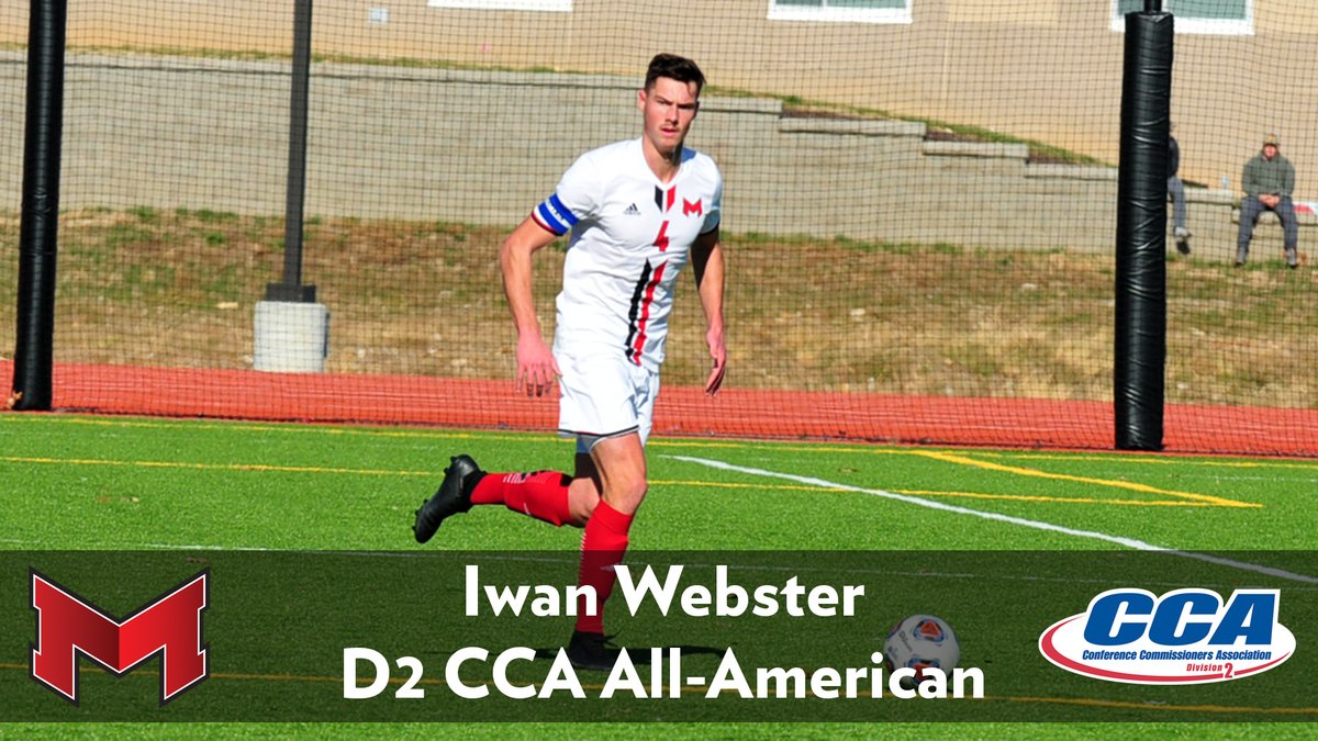 MaryvilleSaints's tweet photo. Congratulations to Iwan Webster on earning Third-Team All-American honors from the Division 2 Conference Commissioners Association. #BigRedM 🔴⚫️⚽️⚽️ https://t.co/sqQhkRavza