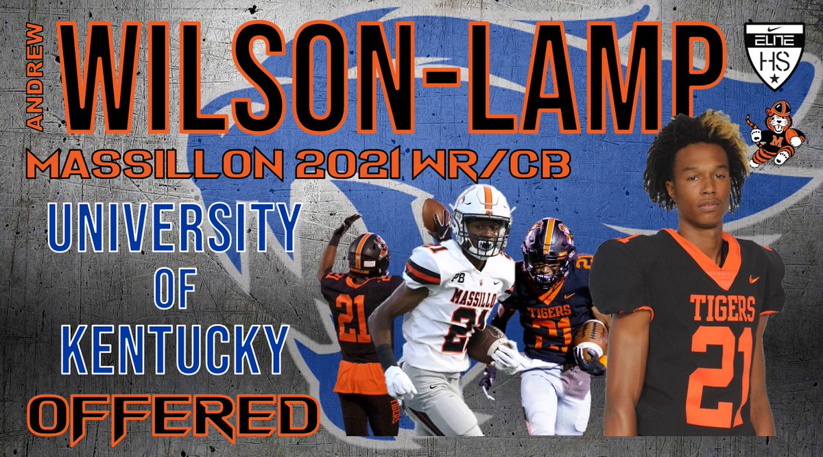 CoachNMoore's tweet image. Congrats to 2021 WR/CB Andrew Wilson-Lamp on the SCHOLARSHIP OFFER from the University of Kentucky #TIG #BBN #SEC
