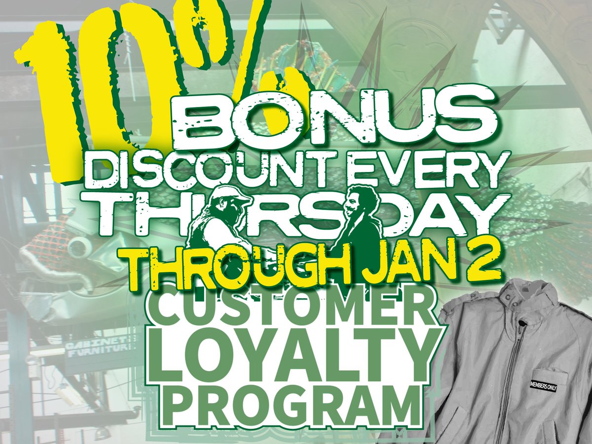 CJreuse's tweet photo. If you're a member of the customer loyalty program, we have something in store for you to celebrate the new year. Every single Thursday through January 2nd, members will get 10% off their order!
#cjreuse
#tistheseason
#20YearsOfLessWaste https://t.co/tQJwTzFp5k