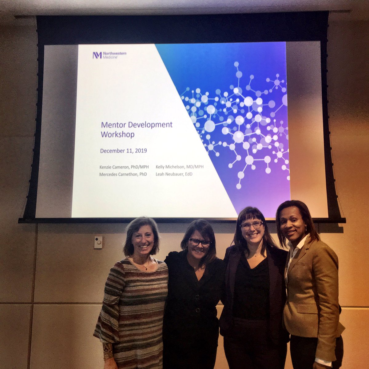 leahcneubauer's tweet image. A full house for @NUCATSInstitute #mentordevelopment on this snowy, Chicago morning. Always a pleasure to co-train and facilitate with these @NUFeinbergMed superstars! 🤓 @MCarnethon @kelly_michelson #kenziecameron @NUPrevMed @NU_PublicHealth #womeninmedicine @NU_WFO