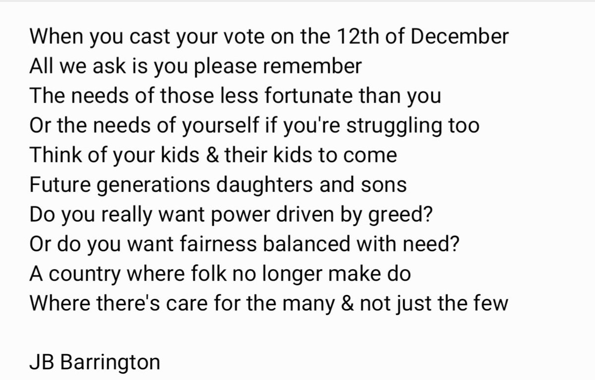 #GeneralElection2019 #GE2019 
#VoteLabour