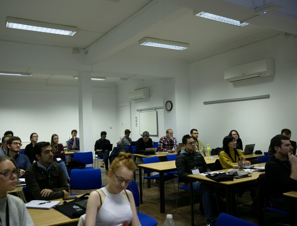 HBP_Education's tweet image. Scientific Chair @tonyjprescott holds the last talk of this day and introduces participants to layered #cognitivearchitectures in animals &amp;amp; #robots. 

1st day ✔️
➡️2nd day awaits us with tutorials, student presentations and a poster session! 👏
#HBPCurriculum #biometricrobots