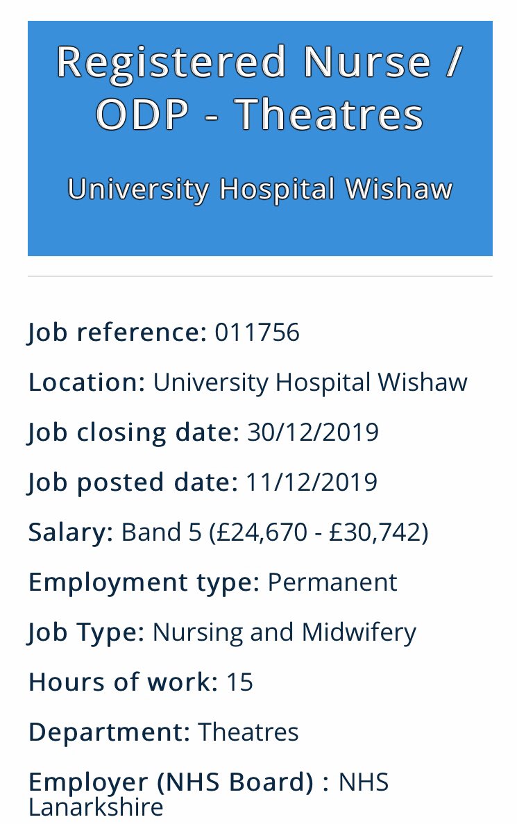 f. macquarrie cowan (@fee4elmo) on Twitter photo So here we have #offeroftheday!
Are you an experienced anaesthetic nurse /ODP looking for part time hours we have 2 x 15 hour posts that will support the anaesthetic team <a href="/WishawGen/">University Hospital Wishaw</a> <a href="/TheatresUHW/">Theatres UHW</a> , get in touch for more info <a href="/shazw9/">shaz w</a> #familyfriendly So here we have #offeroftheday!
Are you an experienced anaesthetic nurse /ODP looking for part time hours we have 2 x 15 hour posts that will support the anaesthetic team <a href="/WishawGen/">University Hospital Wishaw</a> <a href="/TheatresUHW/">Theatres UHW</a> , get in touch for more info <a href="/shazw9/">shaz w</a> #familyfriendly