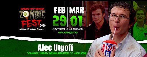Segundo invitado Zombie Fest 2020 @AlecUtgoff