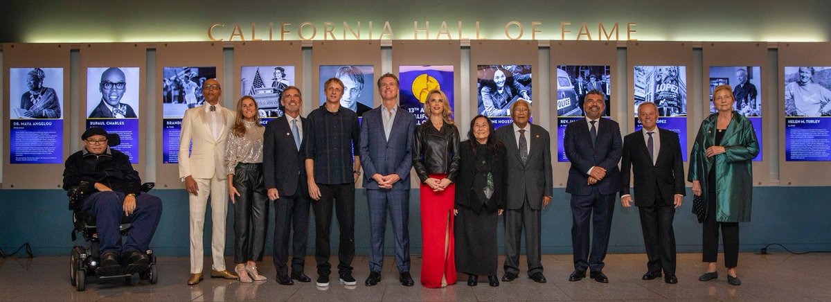 The 13th California Hall of Fame class poses at the California Museum