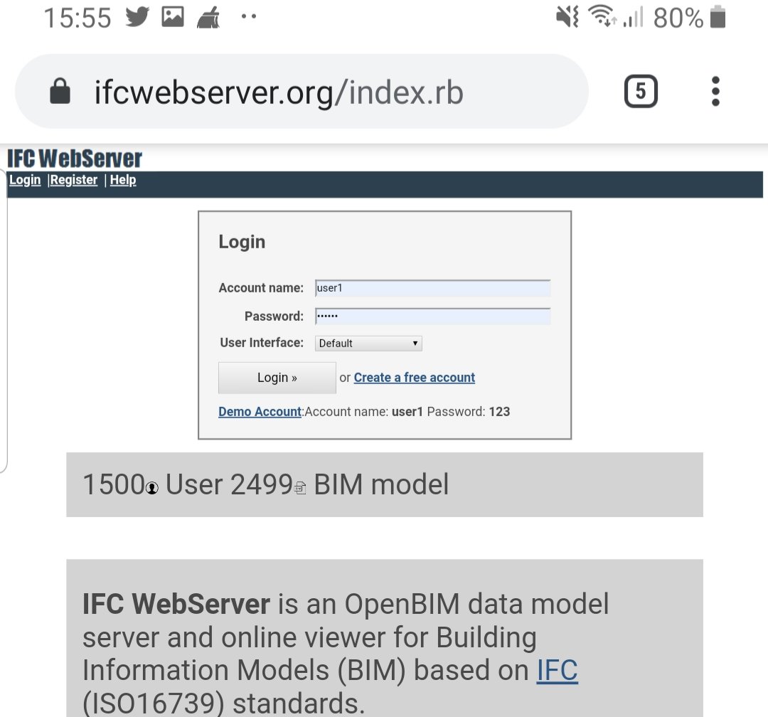 IfcWebServer's tweet image. We reached a new milestone today.
The 1500th user  of #IFCWebServer just registered now
Create a free account if you work with #OpenBIM &amp;amp; #IFC

ifcwebserver.org/login.rb?q=reg…