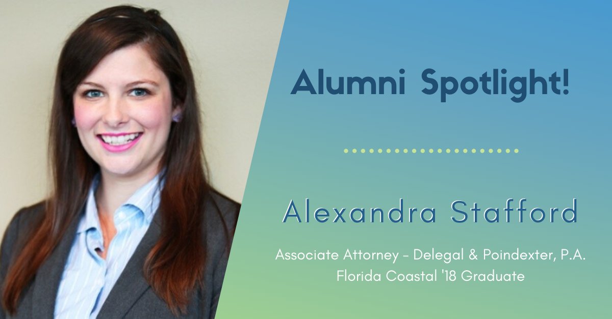 FloridaCoastal's tweet photo. Alumni Spotlight: Congratulations to Florida Coastal Alum, Alexandra Stafford, on her recent promotion!

#FCSLProud #CoastalLaw https://t.co/8WW4RmhzvD