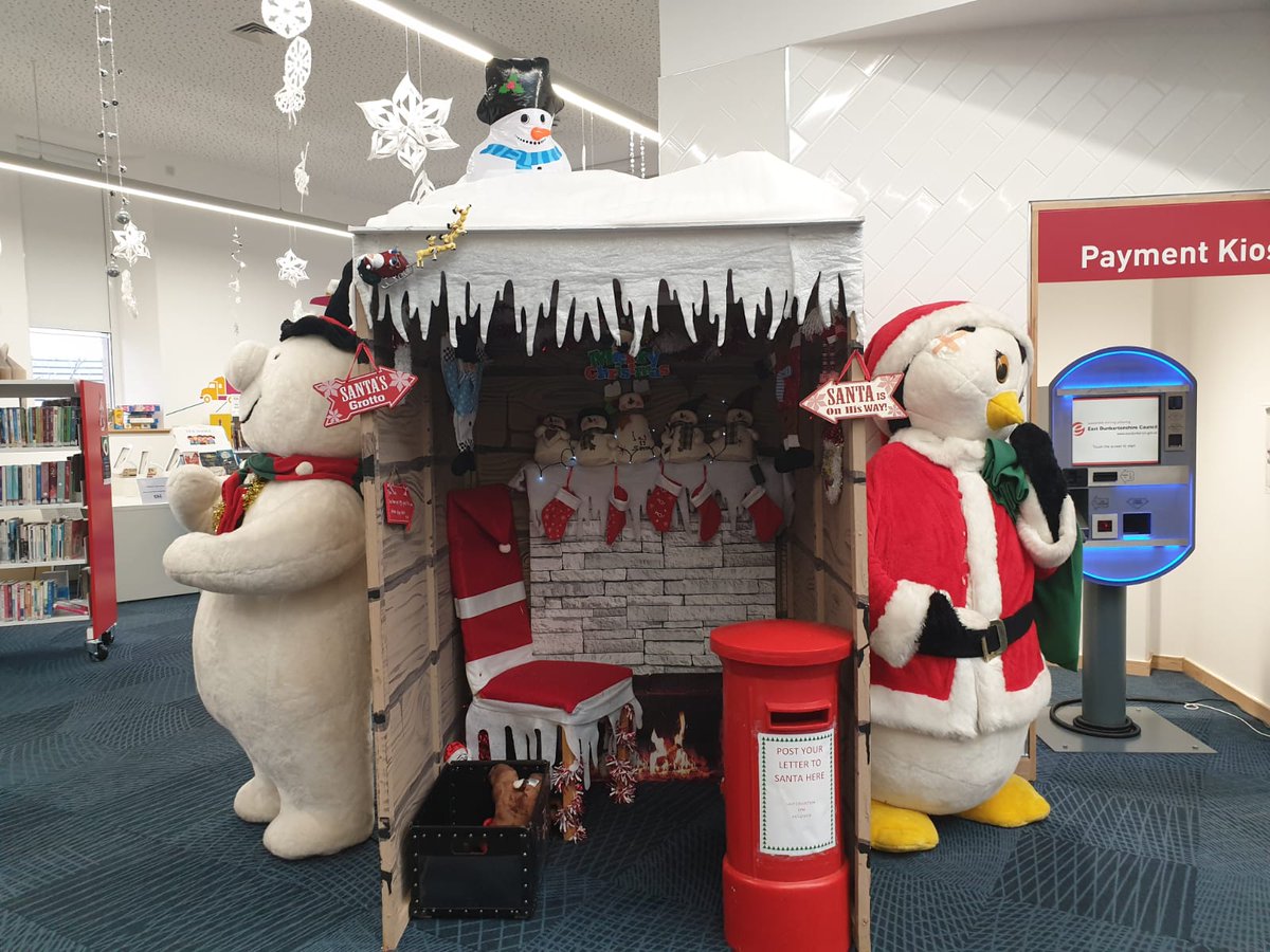 EDLC_Culture's tweet photo. Come along and visit Santa's Grotto at #BishopbriggsLibrary - a perfect cosy spot for sharing a story or writing a last minute letter to Santa! π
https://t.co/vwdEUM2ehS https://t.co/xHIGt68b5X