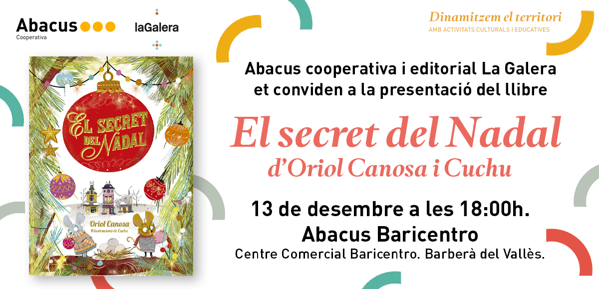 abacus_botigues's tweet photo. Estrelles, guirlandes, regals... 🎁 Però saps qui són els veritables encarregats d'il·luminar el #Nadal? 🎄 Vine a descobrir-ho amb la #Cuchu i aquesta gran aventura d'@OriolCanosa! 💡
🗓️ #13Des
⏰ 18:00h
📌 @AbacusCoop @ccbaricentro
ℹ️ https://t.co/Fq8cIa0QI3
#somllibres https://t.co/H0s56LUPmH