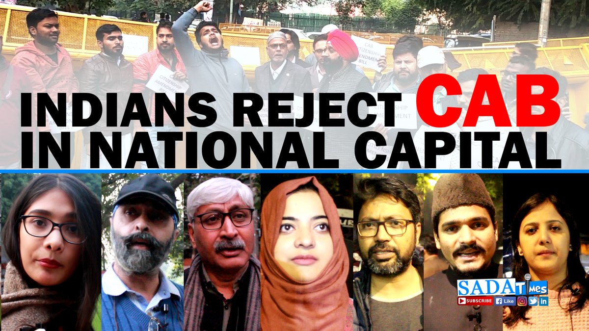 SADAA_Times's tweet photo. Indians Reject CAB in National Capital 

https://t.co/LNu2E0uhGf

#NoToCAB #BoycottNRC #NarendraModi #AmitShah #IndiaAgainstCAB #IndiaRejectsNRC #CitizenshipAmendmentBill #SADATimes https://t.co/mACJSnU1e2