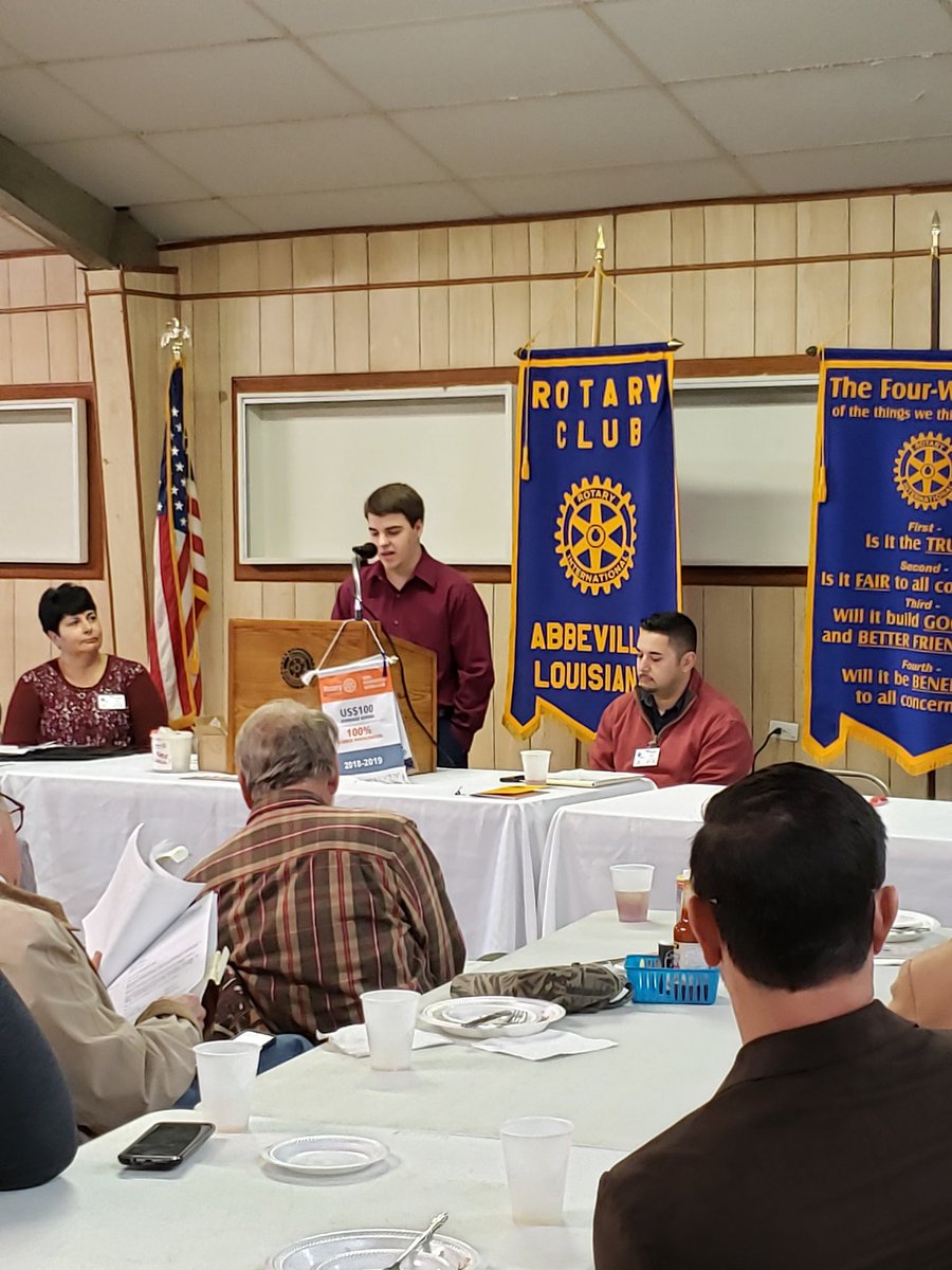 MorgenLandry's tweet photo. Congratulations to Nicholas LeBlanc, the Fall 2019 scholarship recipient of the Chester Broussard Memorial Scholarship (Rotary Club of Abbeville). https://t.co/ris5NpOx8Q