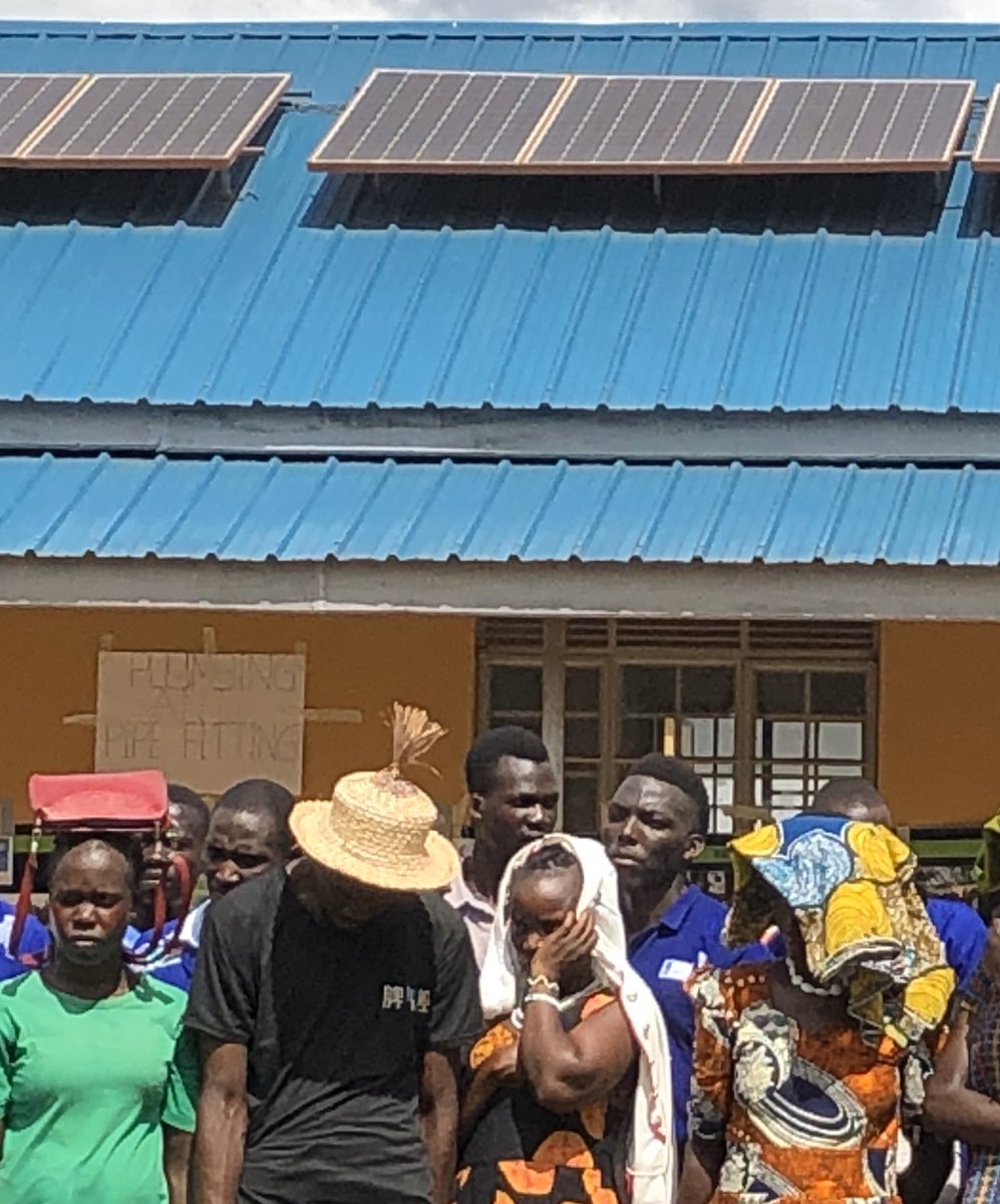 In 6 months time there has been installed a lot more #solar panels in #Yambio, #SouthSudan.  Note what is possible during (relative) peace! The youth, however are not really appreciating the sun while standing  in a ceremony. <a href="/IGG_NL/">NL Global Issues</a> <a href="/mazairac/">Marc Mazairac</a>