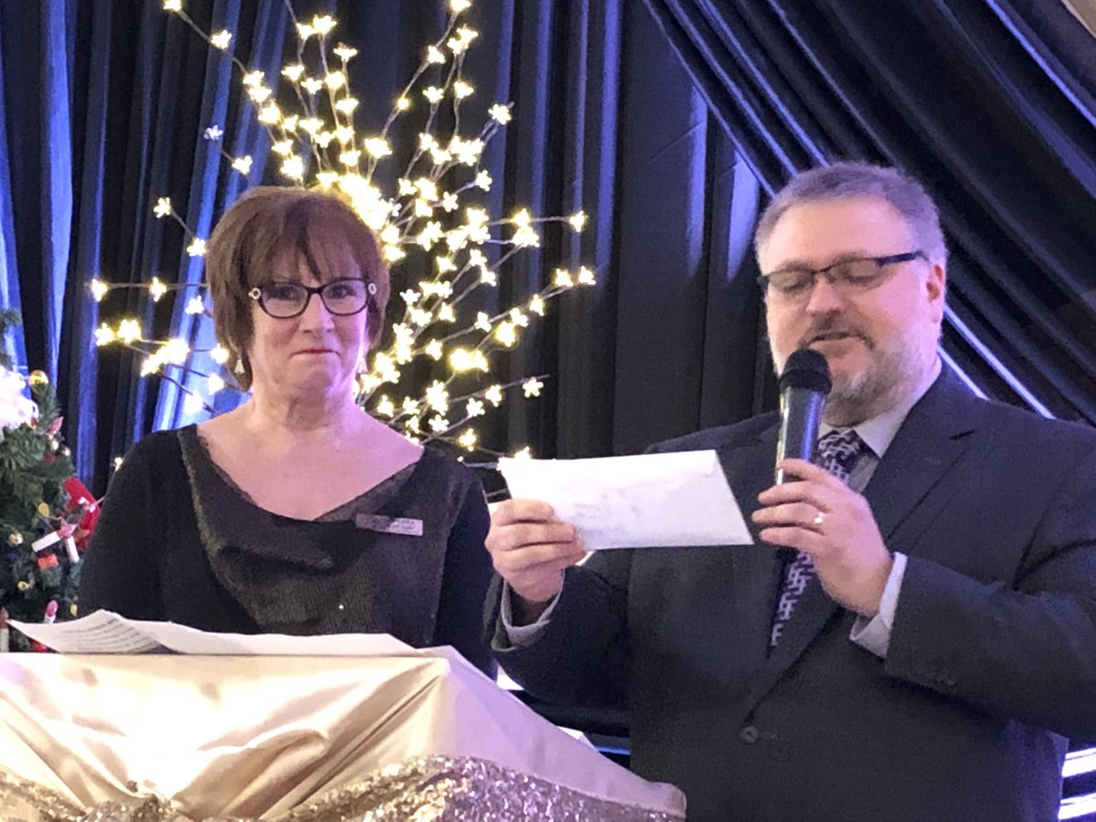 Brenda LeClair of Outreach for Hunger accepted a $1,905 donation from CK #realtors CKAR President Michael Gibbons #realtorscare <a href="/CREA_ACI/">CREA | ACI</a> <a href="/OREAinfo/">OREA</a> #donation