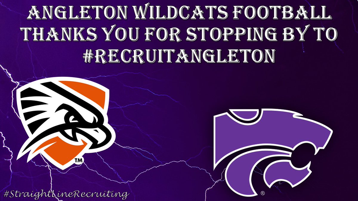 PurpleReignFB's tweet image. Thank you to @BrandonBurton36 and @UTPBFootball for stopping by to #RecruitAngleton! #StraightLineRecruiting #PurpleReign