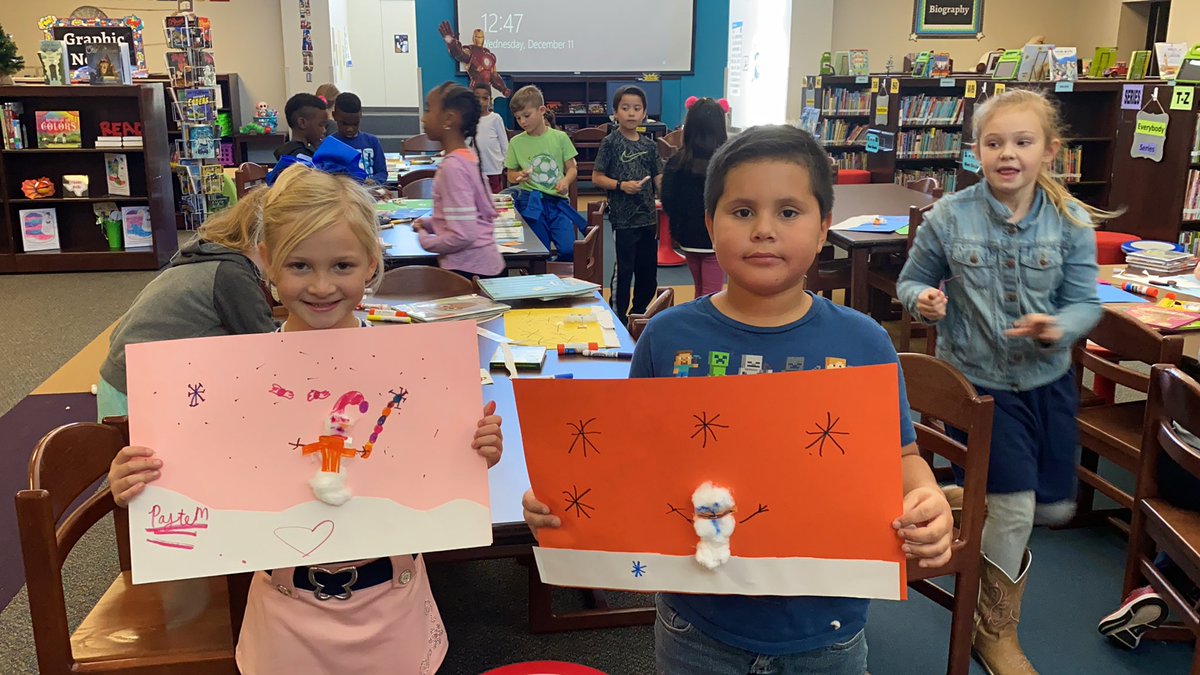 msbenavides2nd's tweet photo. Making snowmen with @BurkettJulie after reading Sneezy the Snowman! They are having so much fun!!! #sonntaglearns https://t.co/nT2HlXuuEL