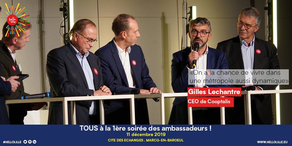 bazin_bazin's tweet photo. Soirée des ambassadeurs #HelloLille #fierte #entrepreneuriat #rayonnement #territoire #plaisir @gilleslechantre @cooptalis @ExpertsAxis @BIOMattitude https://t.co/eBljwxIHea