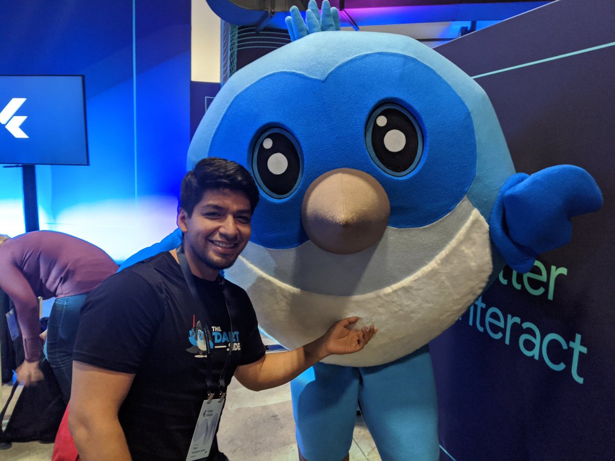 diegoveloper's tweet image. Happy to meet the biggest Dash. #IamwithDash #FlutterInteract