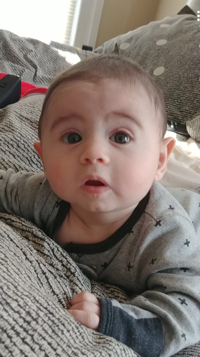 elrefa's tweet photo. Our little man at 4 months 💗 https://t.co/OEjPZoWaWY