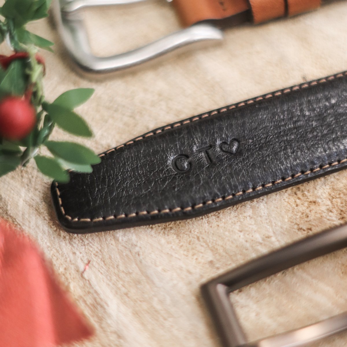 Give a gift with character this #Christmas &amp; explore our belt #personalisation service. From uppercase initials to a creative motif, shop the very best of TBBC with a treat they’ll treasure forever. ✨🎁 ow.ly/oDXa50xxzP7

#Handmade #BuyBritish