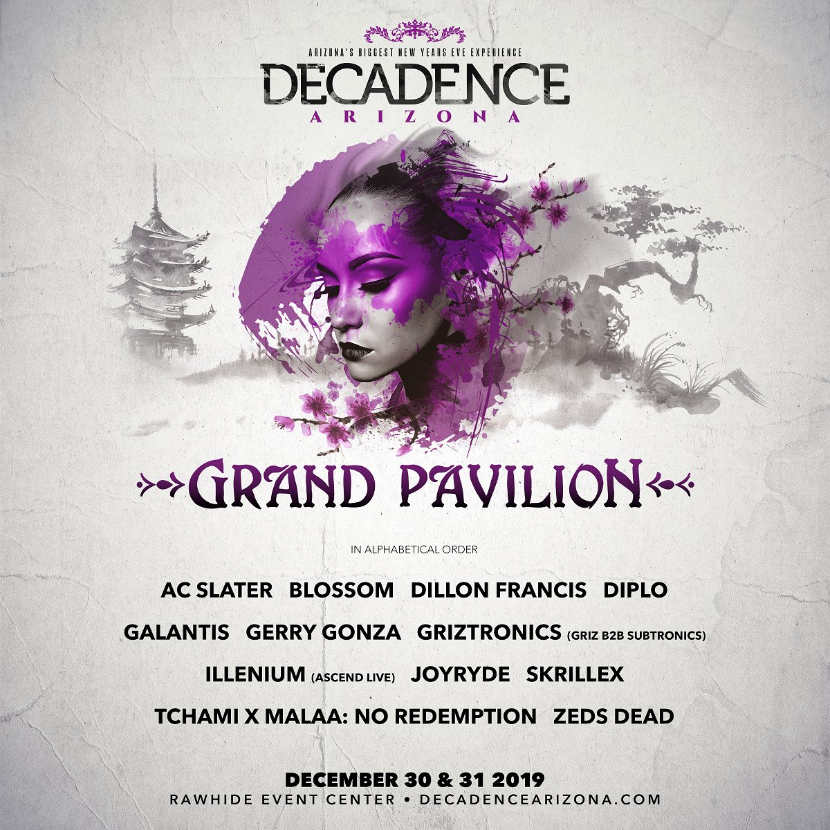 Decadence Arizona lineup 2019