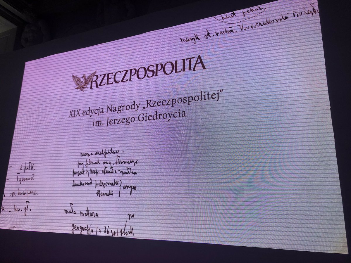 Wczoraj wręczono Nagrodę Rzeczpospolitej im.J.Giedroycia pod patronatem honorowym Prezydenta RP.Nominacje otrzymało m. in.kilku członków <a href="/ForumPufp/">Forum_PUFP</a> 🇵🇱🇺🇦przew.PUFP jest w składzie kapituły. Nagrodzony został Mykoła Kniażycki, znany🇺🇦deputowany, zwolennik współpracy z Polską.