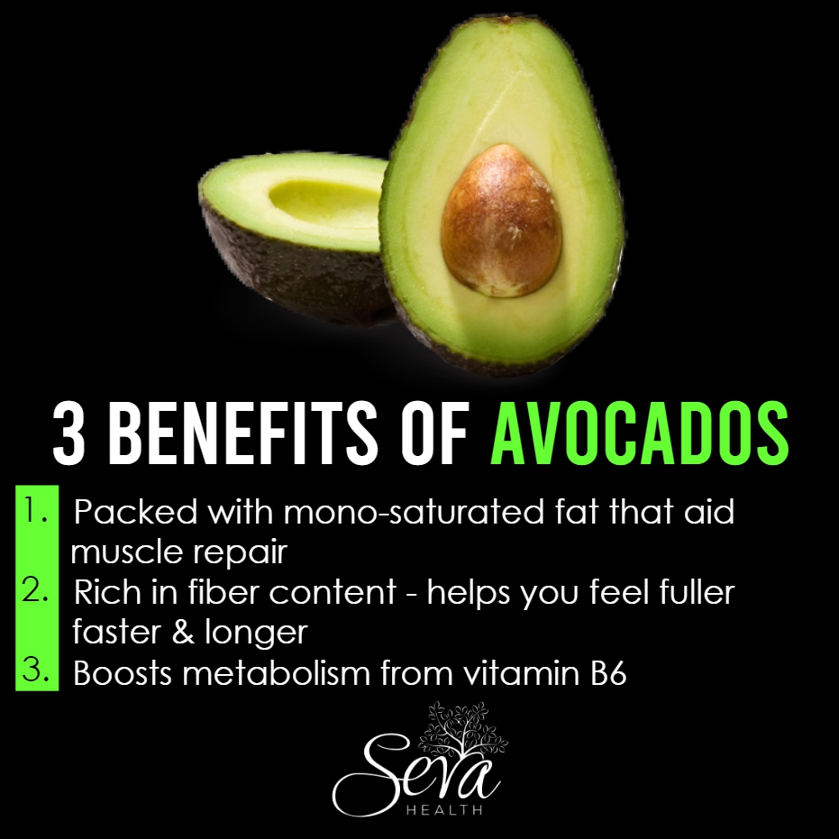 fitfunctionlife's tweet image. 3 BENEFITS OF AVOCADOS:
.
1. Packed with mono-saturated fat that aid muscle repair
2. Rich in fiber content - helps you feel fuller faster &amp;amp; longer
3. Boosts metabolism from vitamin B6
-
👉 bit.ly/DiscoveryCallW…

#sevahealth #positiveaffirmations #positivepsychology