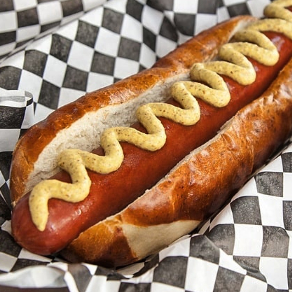DkDogs's tweet photo. Snag a scrumptious Pretzel Dog tomorrow at 16th Ave &amp; Jefferson! We'll be there from 11-1 with @qupbbq! 🥨🌭😋
#phxeats #streetfood #hotdogcart #pretzeldog #hotdog #phoenix #lunch #foodtruck https://t.co/oPZGIA8hBT