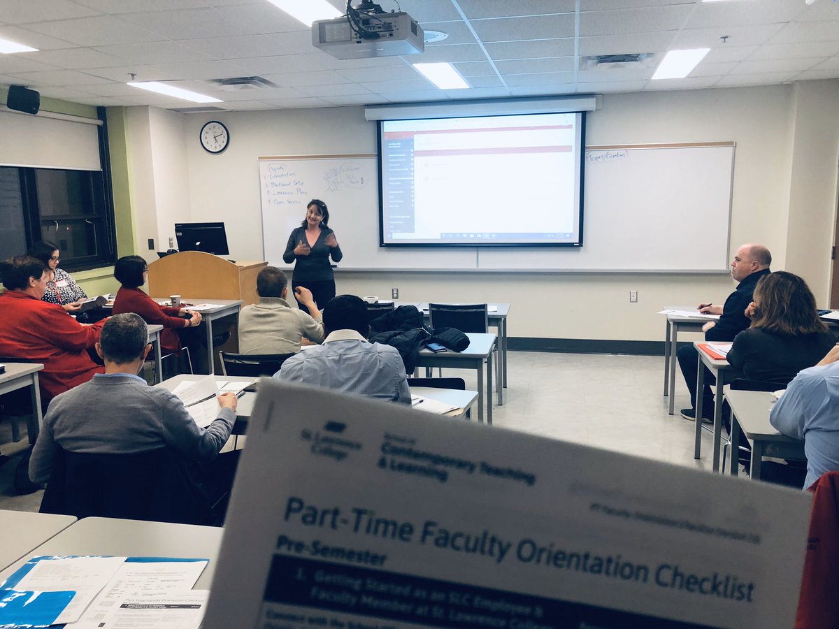 AndreSLeger's tweet photo. Spent a lovely snowy evening on #CornwallCampus meeting 14 amazing new/returning @whatsinsideslc Faculty - great #Teaching discussions & authentic passion for #StudentsFirst on this campus / thx @JenniferRHaley, Jody & @CarolleBoudreau for contributing to a great session !! https://t.co/rsGK33Ep5A