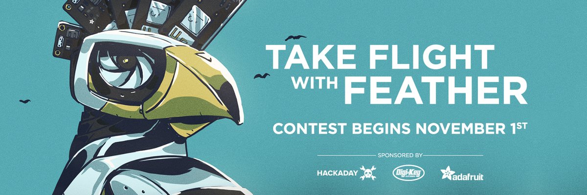 digikey's tweet image. Take Flight with Feather Contest: The winning entry will be chosen for manufacturability and will be stocked in the Digi-Key warehouse
#FeatherContest @hackaday @hackadayio @adafruit 

Learn more here: dky.bz/2OGHdsK